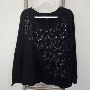 ⭐️40% Off⭐️ DKNY Jeans Embellished Black Sweatshirt